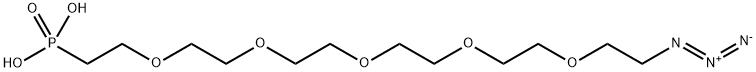 Azido-PEG5-Phosphonic acid Struktur