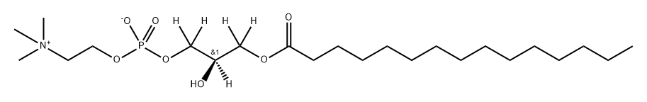 3,5,9-Trioxa-4-phosphatetracosan-6,6,7,8,8-d5-1-aminium, 4,7-dihydroxy-N,N,N-trimethyl-10-oxo-, inner salt, 4-oxide, (7R)- Struktur