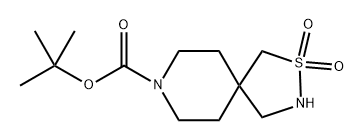 tert-butyl 2-thia-3,8-diazaspiro[4.5]decane-8-carboxylate 2,2-dioxide Struktur