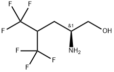 (S)-2-amino-5,5,5-trifluoro-4-(trifluoromethyl)pentan-1-ol Struktur