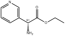 ethyl(R)-2-amino-2-(pyridin-3-yl)acetate Struktur