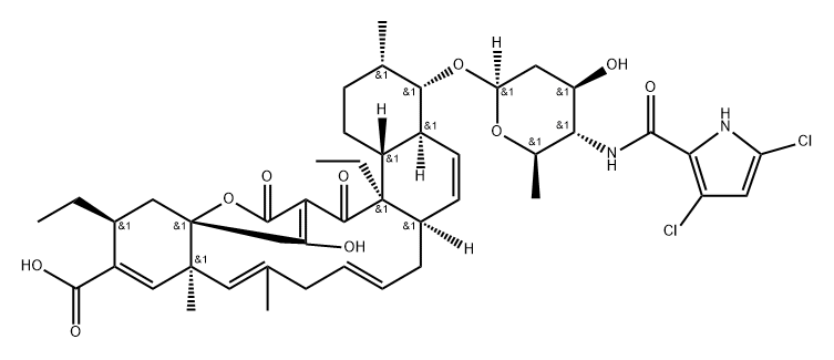 decatromicin B Struktur