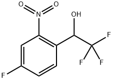 2,2,2-Trifluoro-1-(4-fluoro-2-nitrophenyl)ethanol Struktur