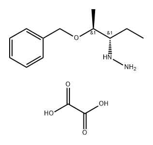 Hydrazine, 1-[(1S,2S)-1-ethyl-2-(phenylmethoxy)propyl]-, ethanedioate (1:1) Struktur