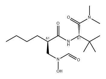 L-Valinamide, (2R)-2-butyl-N-formyl-N-hydroxy-β-alanyl-N,N,3-trimethyl- (9CI) Struktur