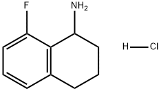 1-Naphthalenamine, 8-fluoro-1,2,3,4-tetrahydro-, hydrochloride (1:1) Struktur