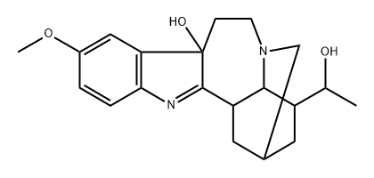 (2S)-1,2,3,4,4aβ,5,6,7,7a,12bβ-Decahydro-4α-(1-hydroxyethyl)-9-methoxy-2α,5α-methanoindolo[3,2-d][1]benzazepin-7a-ol Struktur