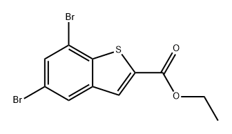 ethyl 5,7-dibromobenzo[b]thiophene-2-carboxylate Struktur