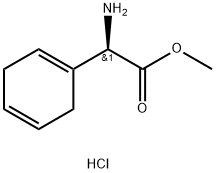 (R)-Methyl 2-Amino-2-(cyclohexa-1,4-dien-1-yl)acetate Hydrochloride Struktur