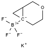 trifluoro(3-oxabicyclo[4.1.0]heptan-6-yl)boranuide Struktur