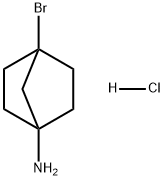 Bicyclo[2.2.1]heptan-1-amine, 4-bromo-, hydrochloride (1:1) Struktur