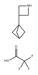 Azetidine, 3-bicyclo[1.1.1]pent-1-yl-, 2,2,2-trifluoroacetate (1:1) Struktur