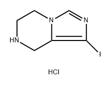 Imidazo[1,5-a]pyrazine, 5,6,7,8-tetrahydro-1-iodo-, hydrochloride (1:1) Struktur