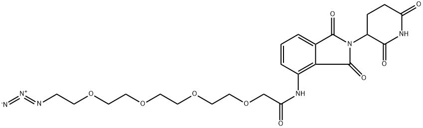 Pomalidomide-PEG4-N3 Struktur