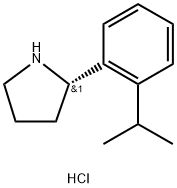 Pyrrolidine, 2-[2-(1-methylethyl)phenyl]-, hydrochloride (1:1), (2S)- Struktur