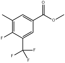 Methyl 4-fluoro-3-methyl-5-(trifluoromethyl)benzoate Struktur