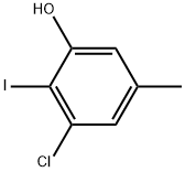 3-chloro-2-iodo-5-methylphenol Struktur