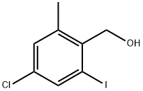 (4-Chloro-2-iodo-6-methylphenyl)methanol Struktur