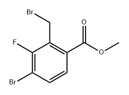 methyl 4-bromo-2-(bromomethyl)-3-fluorobenzoate Struktur