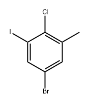 5-Bromo-2-chloro-1-iodo-3-methylbenzene Struktur