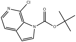 1,1-Dimethylethyl 7-chloro-1H-pyrrolo2,3-cpyridine-1-carboxylate Struktur