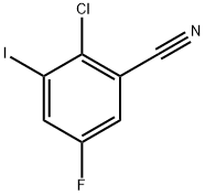 2-Chloro-5-fluoro-3-iodobenzonitrile Struktur