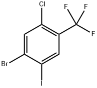 1-bromo-5-chloro-2-iodo-4-(trifluoromethyl)benzene Struktur