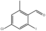 4-Chloro-2-iodo-6-methylbenzaldehyde Struktur