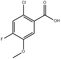 2-Chloro-4-fluoro-5-methoxybenzoic acid Struktur