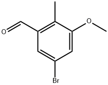 5-bromo-3-methoxy-2-methylbenzaldehyde Struktur