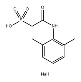 Ethanesulfonic acid, 2-[(2,6-dimethylphenyl)amino]-2-oxo-, sodium salt (1:1) Struktur