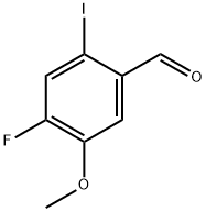 4-Fluoro-2-iodo-5-methoxybenzaldehyde Struktur