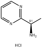 2-Pyrimidinemethanamine, α-methyl-, hydrochloride (1:1), (αR)- Struktur