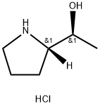 2-Pyrrolidinemethanol, α-methyl-, hydrochloride (1:1), (αS,2S)- Struktur