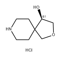 2-Oxa-8-azaspiro[4.5]decan-4-ol, hydrochloride (1:1), (4R)- Struktur