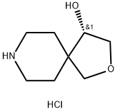 2-Oxa-8-azaspiro[4.5]decan-4-ol, hydrochloride (1:1), (4S)- Struktur