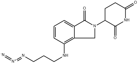 2,6-Piperidinedione, 3-[4-[(3-azidopropyl)amino]-1,3-dihydro-1-oxo-2H-isoindol-2-yl]- Struktur