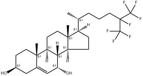 25,26,26,26,27,27,27-heptafluoro-7α-hydrosycholesterol Struktur