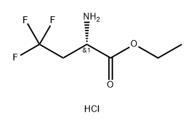 (S)-2-Amino-4,4,4-trifluoro-butyric acid ethyl ester hydrochloride Struktur