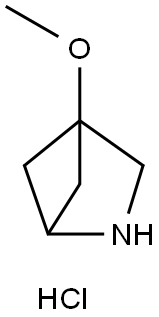 2-Azabicyclo[2.1.1]hexane, 4-methoxy-, hydrochloride (1:1) Struktur