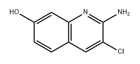 2-Amino-3-chloroquinolin-7-ol Struktur