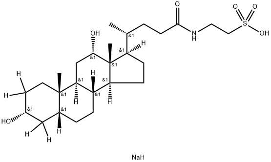 Taurodeoxycholic Acid-[d4] Sodium Salt Struktur