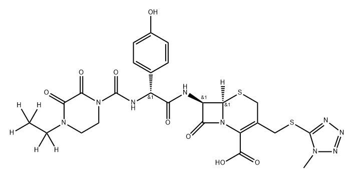 Cefoperazone-d5, 2410425-70-4, 結(jié)構(gòu)式