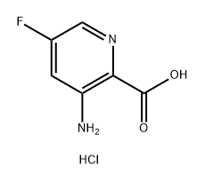 2-Pyridinecarboxylic acid, 3-amino-5-fluoro-, hydrochloride (1:1) Struktur