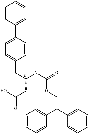 Fmoc-(S)-3-amino-4-(4'-biphenyl)butanoic acid Struktur