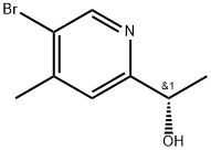 2-Pyridinemethanol, 5-bromo-α,4-dimethyl-, (αS)- Struktur