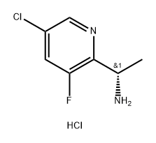 2-Pyridinemethanamine, 5-chloro-3-fluoro-α-methyl-, hydrochloride (1:1), (αS)- Struktur