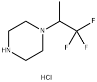 1-(1,1,1-三氟-2-丙基)哌嗪二鹽酸鹽, 2411640-32-7, 結構式