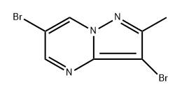 3,6-dibromo-2-methylpyrazolo[1,5-a]pyrimidine Struktur