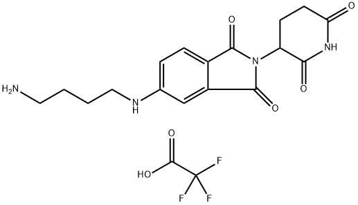 5-[(4-aminobutyl)amino]-2-(2,6-dioxo-3-piperidinyl)-1H-Isoindole-1,3(2H)-dione, Struktur